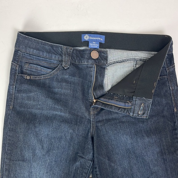 Democracy Ab Solution Dark Wash Stretch Skinny Jeans 34x29 Women's 14 comfort - Picture 4 of 11